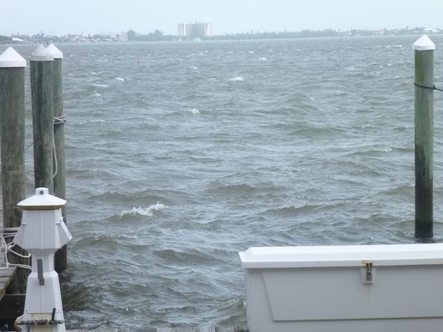 Storm surge caused by Sandy